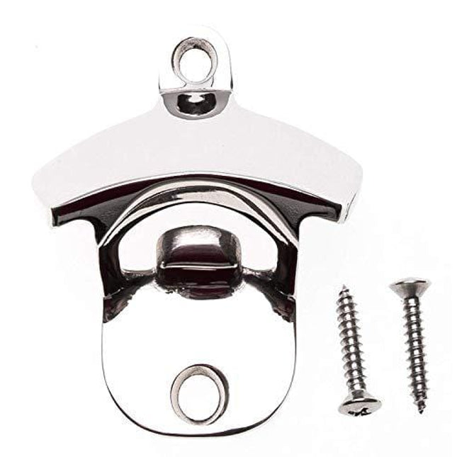 Choice Marine Grade Rust Proof 316 Stainless Steel Wall Mounted Bottle Opener w/ 316 Stainless Steel Mounting Screws. Perfect for Restaurants, Bars, Boats, patios, Outdoors or Indoors.