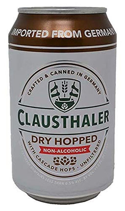 Clausthaler Dry Hopped Non-Alcoholic Beer, 11.2 fl oz (24 Cans)