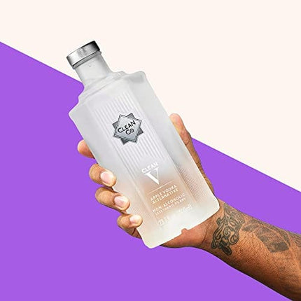 CleanCo Clean V - Non-Alcoholic, Low Calorie | No Sugar, No Sweeteners | Vodka Alternative | Vegan, Gluten-free, 70cl | Gift Set