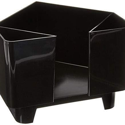 Co-Rect Plastic Bar Caddy with Triangular Design, Black