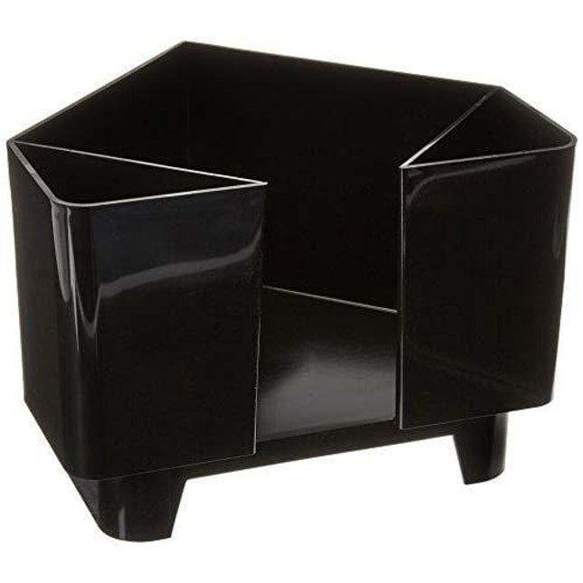 Co-Rect Plastic Bar Caddy with Triangular Design, Black