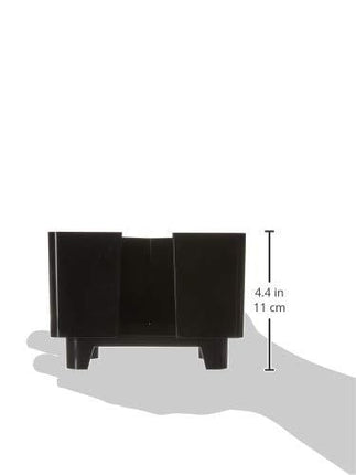 Co-Rect Plastic Bar Caddy with Triangular Design, Black