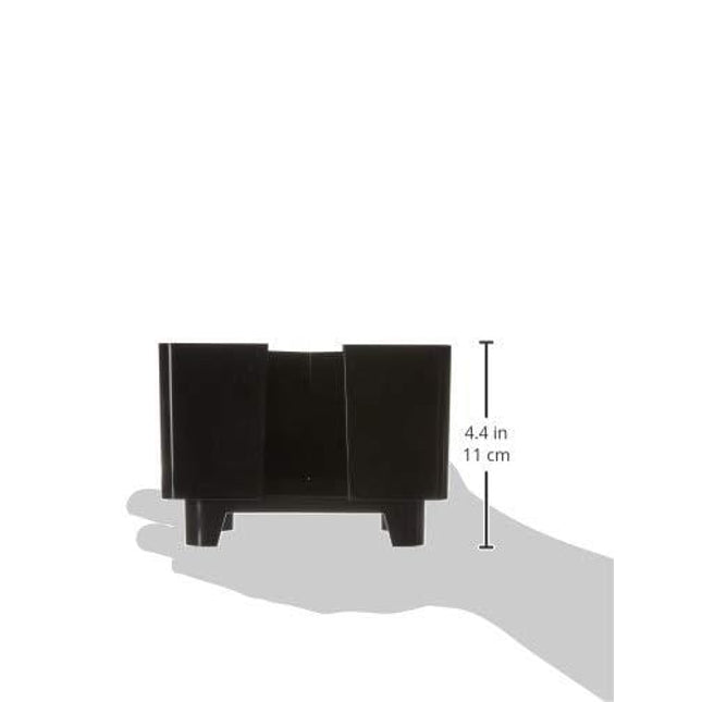 Co-Rect Plastic Bar Caddy with Triangular Design, Black