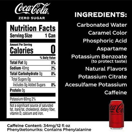 Coca-Cola Soft Drink Variety Pack, 12 Fluid Ounce, 36 Pack