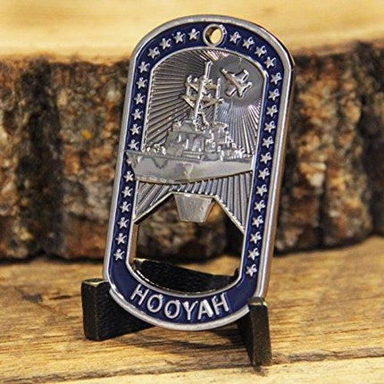 Navy Challenge Coin - Dog Tag - Bottle Opener Coin - Designed by Military Veterans - Officially Licensed Product - Coins For Anything