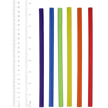 [100 Count] Jumbo Smoothie Straws - 8.5" High - Assorted Colors
