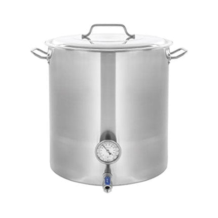 CONCORD Stainless Steel Home Brew Kettle Stock Pot (Weldless Fittings) (60 QT/ 15 Gal)