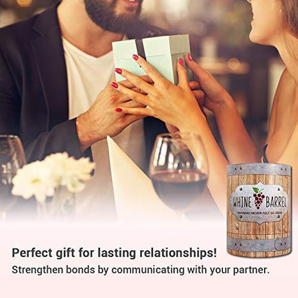Whine Barrel Card Game - Wine Game Conversation Starter - Fun Game and Gift for Wine Lovers
