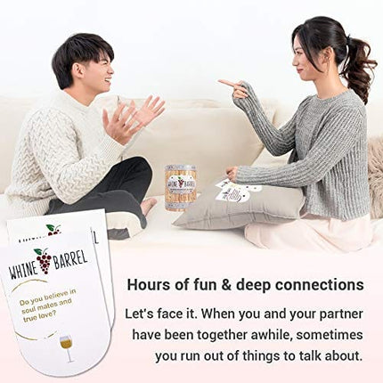 Whine Barrel Card Game - Wine Game Conversation Starter - Fun Game and Gift for Wine Lovers
