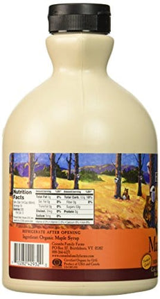 Coombs Family Farms Maple Syrup, Organic, Grade A, Dark Color, Robust Taste, 32 Fl Oz