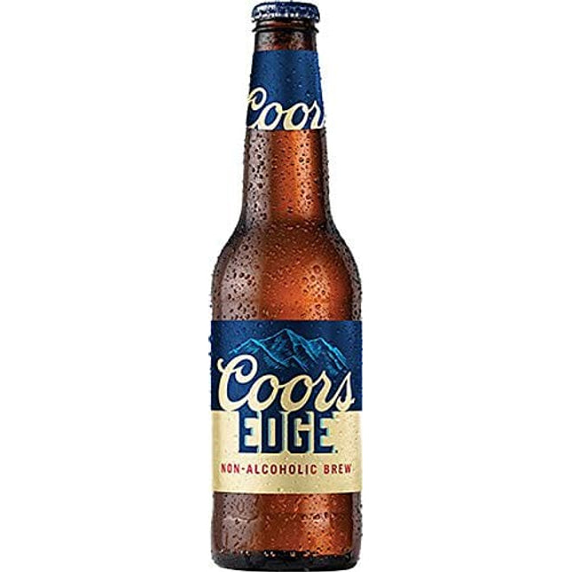 Coors Edge Domestic, NA (Non-Alcoholic) Beer, Low Cal & Carb - 12 Fl Oz, (12 Glass Bottles)