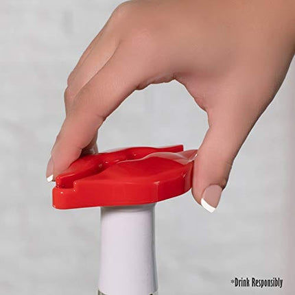 Cork Pops Hot Lips 4-Blade 4 x 2 Refrigerator Magnet Wine Bottle Foil Cutter