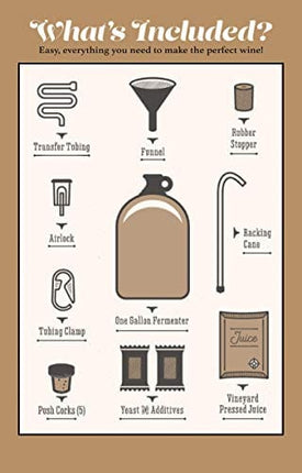 Craft A Brew Home Chardonnay Making Kit – Easy Beginners with Ingredients and Supplies – Ultimate Wine Brewing