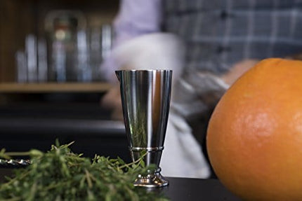 Crafthouse by Fortessa Professional Metal Barware/Bar Tools by Charles Joly, 3.75" Stainless Steel Spirits/Cocktail Jigger with Fine Beaked Spout for Precise Pouring