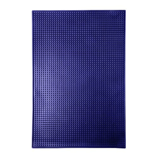 CROWATTS Rubber Bar Mat, 17.7"x11.8" Bar Mat Spill Mat, Non-Slip and Anti-Spill Soft Rubber Mat, Coffee Bar, Barroom, Restaurant Service Mat, Keep The Tabletop Clean (1Pack, Navy Blue)