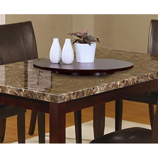 Crown Mark 2721-lzssn 21" Ferrara lazy susan, 21 Inch Round, espresso