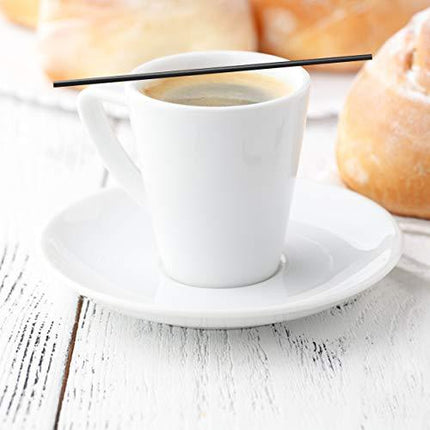 Coffee Stirrers Sticks, Disposable Plastic Drink Stirrer Sticks, 1000 Stirrers, One Of The Primary Bar Accessories For Drinks, Use It As A Coffee Straws Or A Cocktail Mixers, Black 5-Inch (Pack of 1)