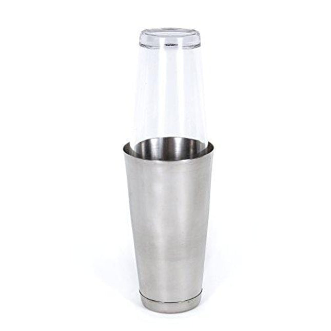 CucinaPrime Cocktail Shaker Set 16 Ounce Glass and 30 Ounce Stainless Steel Cup, 2 Piece Set