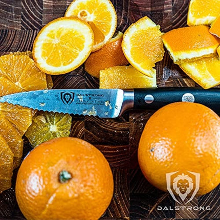 DALSTRONG Paring Knife Set - 3 Piece - Gladiator Series - Forged German High-Carbon Steel - Sheaths Included - NSF Certified