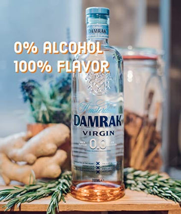 DAMRAK VIRGIN 0.0 – Non Alcoholic Distilled Spirit – Highest Rated Citrus-Forward Gin Mocktails – Mix Delicious Non Alcoholic Cocktails