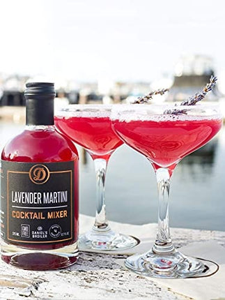 Daniel’s Broiler Cocktail Mixer Collection: Kentucky Mule & Lavender Martini. Straight from our Steakhouse. Just Add Spirits & Garnish, Craft Cocktail Mixers made in Small Batches (2/375 ml bottles)
