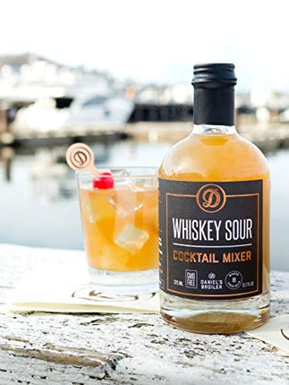Daniel’s Broiler Cocktail Mixer Collection: Old Fashioned & Whiskey Sour. Straight from our Steakhouse. Just Add Spirits & Garnish, Craft Cocktail Mixers made in Small Batches (2/375 ml bottles)