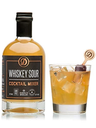 Daniel’s Broiler, Cocktail Mixer Collection: Whiskey Sour, Old Fashioned, Kentucky Mule & Lavender Martini. Craft Cocktail Mixers made in Small Batches (4/375 ml bottles)