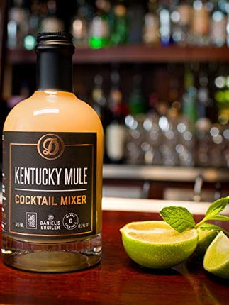 Daniel’s Broiler, Kentucky Mule Cocktail Mixer, Straight from our Steakhouse, Just Add Spirits & Garnish, Small Batch Craft Cocktails made with Ginger, Lime & Organic Sugar (375 ml)