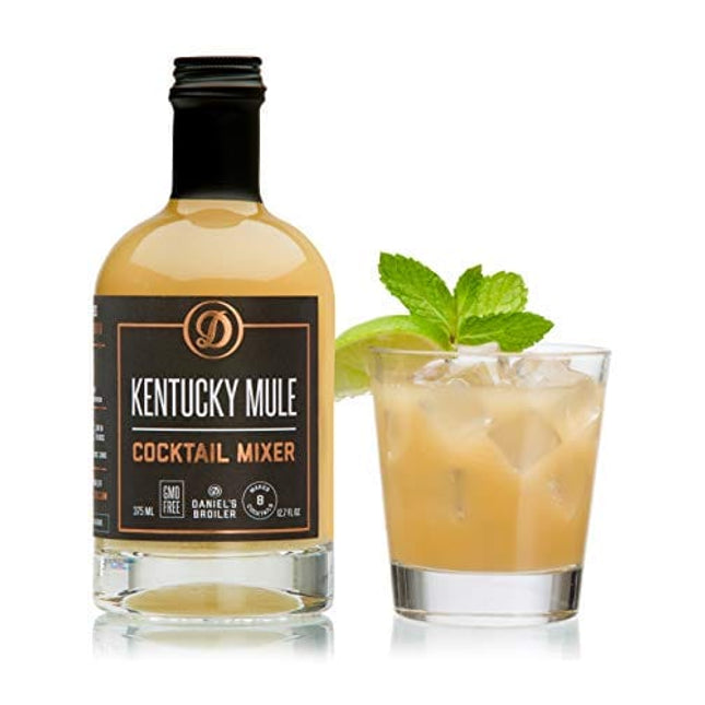Daniel’s Broiler, Kentucky Mule Cocktail Mixer, Straight from our Steakhouse, Just Add Spirits & Garnish, Small Batch Craft Cocktails made with Ginger, Lime & Organic Sugar (375 ml)