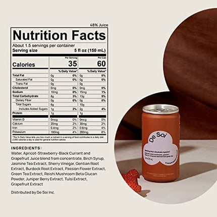 De Soi Bundle Champignon Dreams by Katy Perry - Sparkling Beverages Non-Alcoholic Drinks, Natural Botanicals, Adaptogen Drink, Reishi Mushroom,, Ready to Drink Bottle (750ml) and 4-pack cans(8 fl oz)