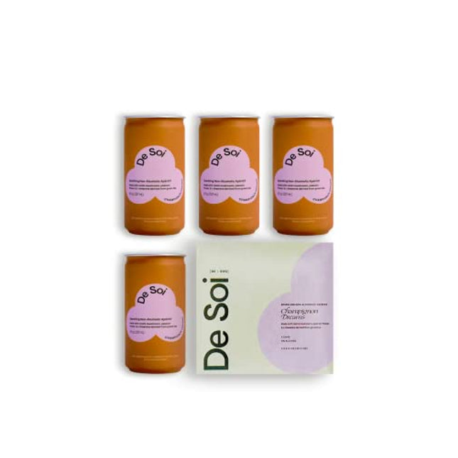 De Soi Champignon Dreams by Katy Perry - Sparkling Beverages Non-Alcoholic Drinks, Natural Botanicals, Adaptogen Drink, Reishi Mushroom, Vegan, Gluten-Free, Ready to Drink 4-pack cans (8 fl oz)
