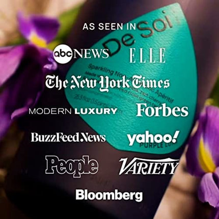 De Soi Purple Lune by Katy Perry - Sparkling Beverages Non-Alcoholic Drinks, Natural Botanical, Adaptogen Drink, Cherry, Ashwagandha, Green Tea, Vegan, Gluten-Free, Ready to Drink 4-pack cans (8 fl oz)