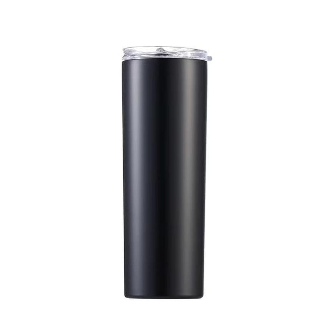 Deitybless 20oz Stainless Steel Sublimation Blanks Skinny Tumblers, Double Wall Vacuum Slim Tumbler Bulk with Lid, Travel Coffee Mug for Vinyl Projects Water cup(Navy)
