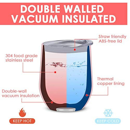 Deitybless 20oz Stainless Steel Sublimation Blanks Skinny Tumblers, Double Wall Vacuum Slim Tumbler Bulk with Lid, Travel Coffee Mug for Vinyl Projects Water cup(Navy)