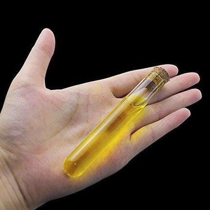 DEPEPE 30pcs 13ml Small Clear Glass Test Tubes with Cork Stoppers, 15×100mm