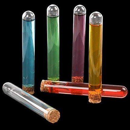 DEPEPE 30pcs 13ml Small Clear Glass Test Tubes with Cork Stoppers, 15×100mm