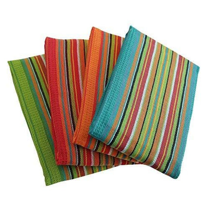 DG Collections Kitchen Dish Towels, 100% Natural Cotton, Set of 12 (16x28 Inches), Multi-Purpose Kitchen Towels, Very Soft, Highly Absorbent, Lint Free, Waffle Design Tea Towels for Kitchen Decor