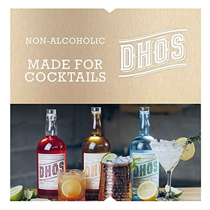 Dhos Bittersweet - Handcrafted Non-Alcoholic Aperitif With Flavors Of Rhubarb, Fruit & Bitter Herbs - Non-Alcoholic Spirit To Mix Delicious Mocktails - Keto-Friendly, Zero Sugar, Zero Proof - 750 ML