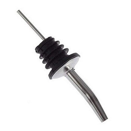 Liquor Pour Stainless Steel Classic Bottle Speed Pourers with Tapered Spout (12- pack)