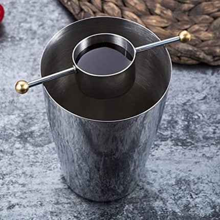 DOITOOL Drink Measuring Cup Stainless Steel Measuring Cup Cocktail Jigger Japanese Shot Measure Jigger Liquor Measurement Wine Measuring Tool for Bartenders Bar Jigger 30ml Bartending Measuring Tool