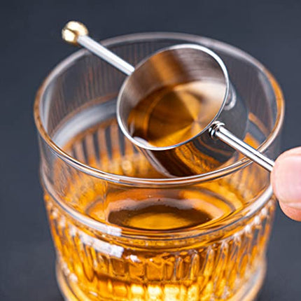 DOITOOL Drink Measuring Cup Stainless Steel Measuring Cup Cocktail Jigger Japanese Shot Measure Jigger Liquor Measurement Wine Measuring Tool for Bartenders Bar Jigger 30ml Bartending Measuring Tool