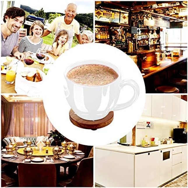 Wood Coasters Set, Natural Wooden Letters Coasters for Drinks, Set of 4 Wood Coasters, Wedding Coasters, Personalized Coasters Customizable with Name, Monogrammed Letter R