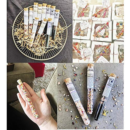 30 PCS Glass Test Tube,15x150mm Glass Tubes with Cork Stoppers,20ml Glass Test Tube for Bath Salt,Candy Storage,Plants,Party Favors,Scientific Experiments