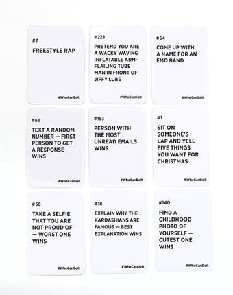 Who Can Do It - Compete with Your Friends to Win These Challenges [A Party Game]