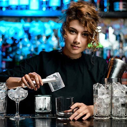 DUGATO Ice tongs, 2pcs 6.3 inch Stainless Steel with Sharp teeth make grabbing ice easy, for Ice Bucket Ice Sugar Cubes Coffee Bar Food Serving