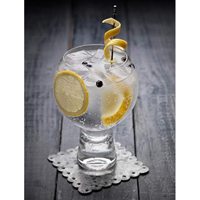 Ikonic Like Alternato Set of 2 Gin Glasses, Short Stem Glasses 19oz 540ml | Balloon Gin Spanish Copa
