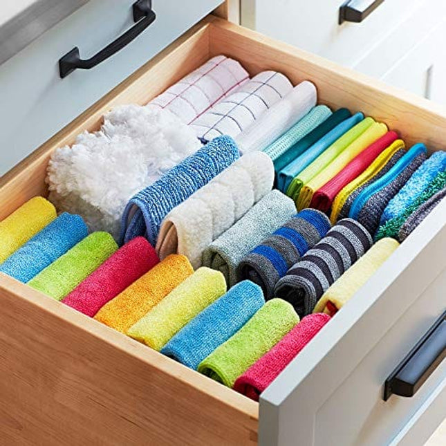 E-Cloth Glass & Polishing Cloths, Premium Microfiber Glass Cleaner, Great for Windows, Glass and Mirrors, Washable and Reusable, 100 Wash Guarantee, Alaskan Blue, 4 Pack
