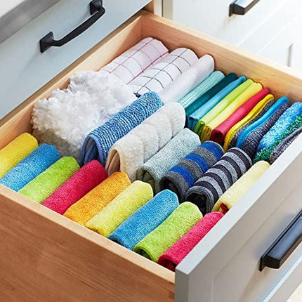 E-Cloth Glass & Polishing Cloths, Premium Microfiber Glass Cleaner, Great for Windows, Glass and Mirrors, Washable and Reusable, 100 Wash Guarantee, Alaskan Blue, 4 Pack
