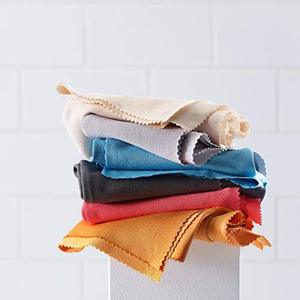E-Cloth Glass & Polishing Cloths, Premium Microfiber Glass Cleaner, Great for Windows, Glass and Mirrors, Washable and Reusable, 100 Wash Guarantee, Alaskan Blue, 4 Pack