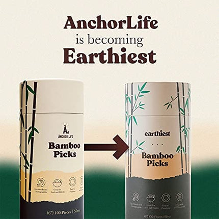 Gold Pearl Bamboo Cocktail Picks Food Appetizer Toothpicks – 6 inch Bamboo Gold Toothpicks (100 Pack) – Bamboo Food Picks – Party Toothpicks for Appetizers and Cocktail Drinks (Gold)